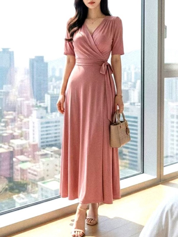 Populer Dongdaemun Busana wanita Terusan (33)6241849