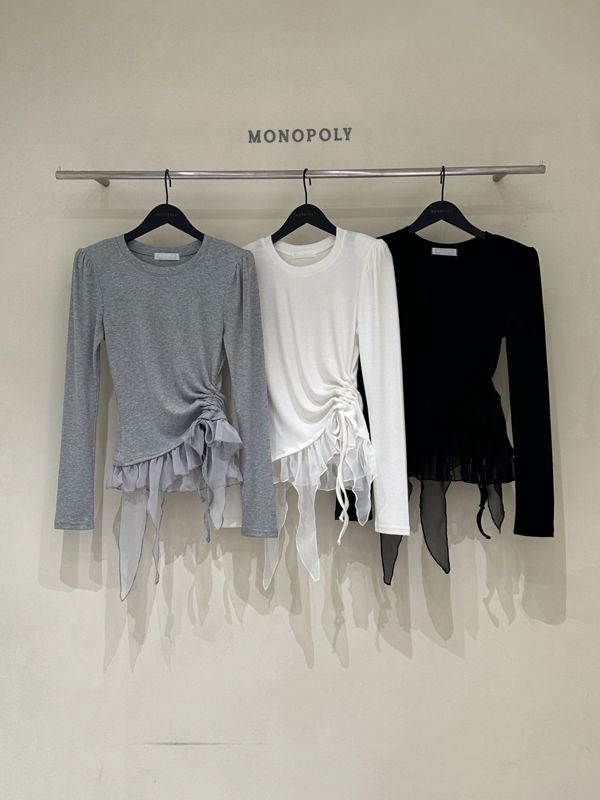 Dongdaemun hot Top Long sleeve Top (33)928195311